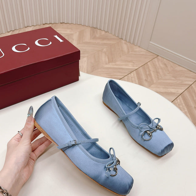 GG BALLET FLAT SKY SILK