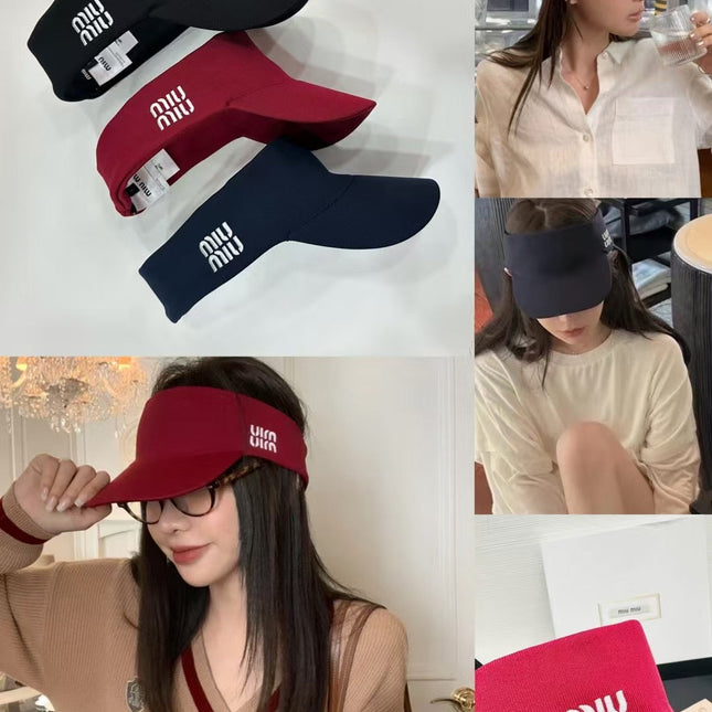 MM VISOR CAP FABRIC LOGO EMBROIDERY
