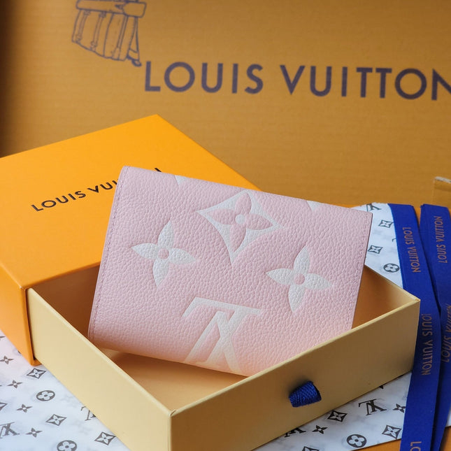 VICTORINE WALLET 12 IN LIGHT PINK MONOGRAM EMPREINTE CALFSKIN