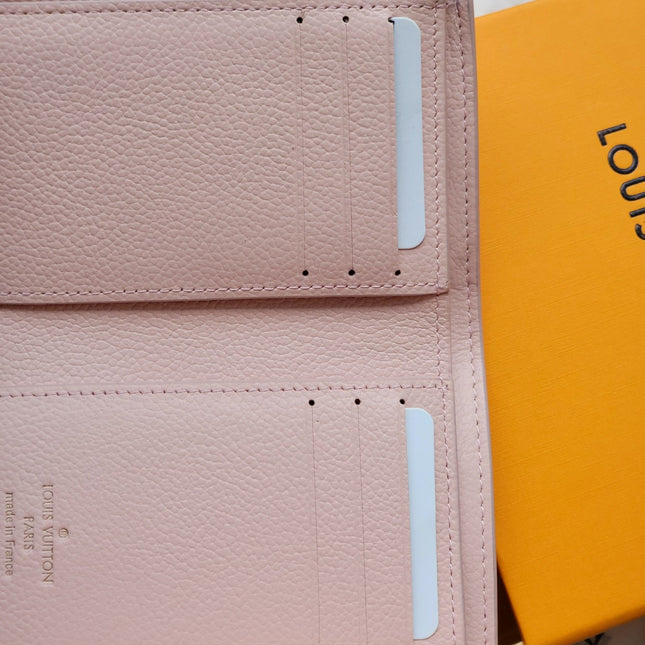 VICTORINE WALLET 12 IN LIGHT PINK MONOGRAM EMPREINTE CALFSKIN