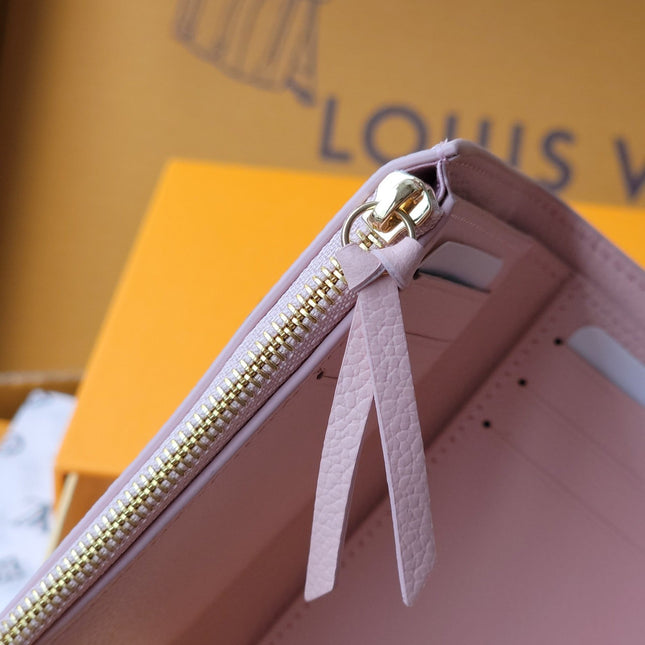 VICTORINE WALLET 12 IN LIGHT PINK MONOGRAM EMPREINTE CALFSKIN