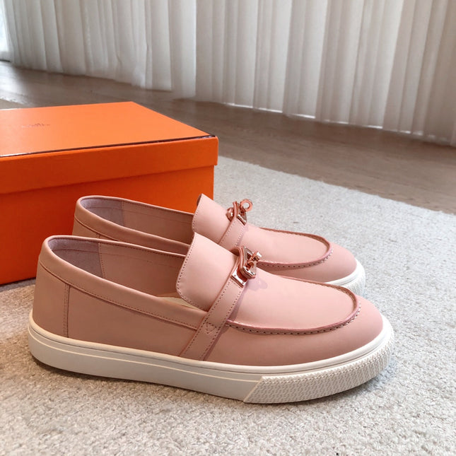 HM GAME SLIP-ON SNEAKER PEACHY CALFSKIN