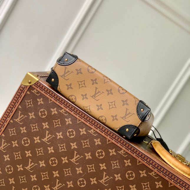 NOÉ TRUNK 23 IN BROWN MONOGRAM REVERSE CANVAS GOLD HARDWARE