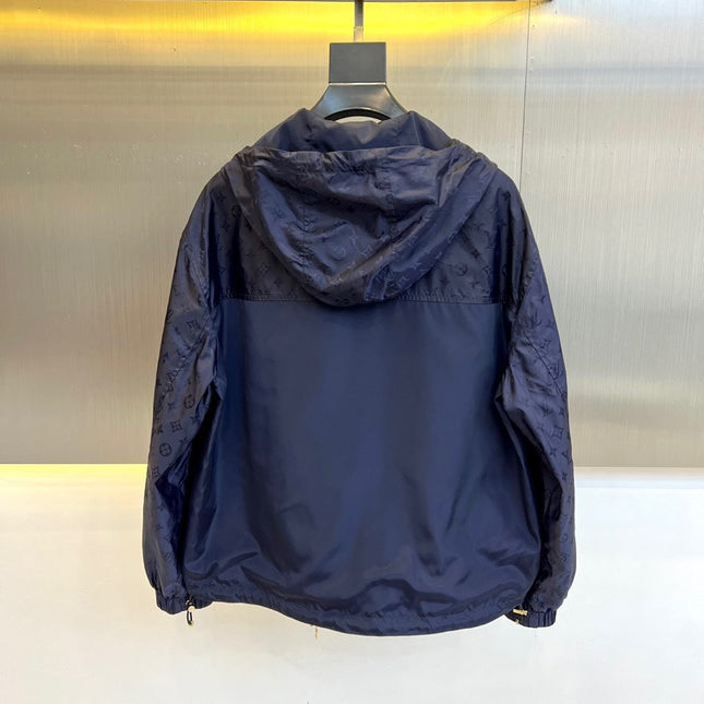 LV NAVY BLUE MONOGRAM WINDBREAKER 238897