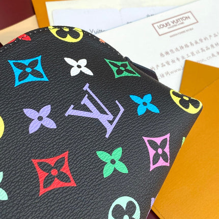COSMETIC POUCH PM 19 IN COLORFUL MONOGRAM CANVAS