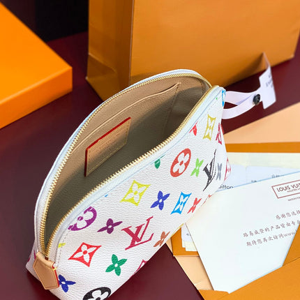 COSMETIC POUCH PM 19 IN MULTICOLOR MONOGRAM CANVAS