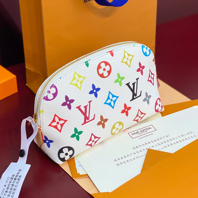 COSMETIC POUCH PM 19 IN MULTICOLOR MONOGRAM CANVAS