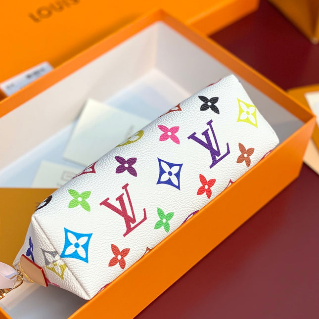 COSMETIC POUCH PM 19 IN MULTICOLOR MONOGRAM CANVAS