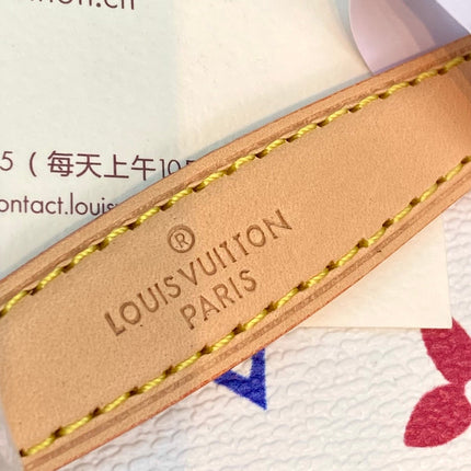 NICE NANO 14 IN MULTICOLOR MONOGRAM CANVAS GOLD ZIPPER