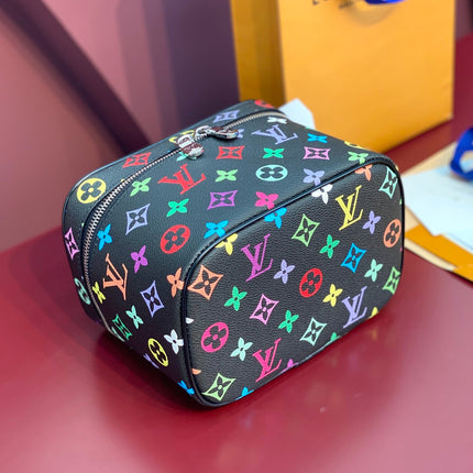 NICE BB 20 IN COLORFUL MONOGRAM CANVAS SILVER ZIPPER
