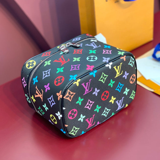 NICE BB 20 IN COLORFUL MONOGRAM CANVAS SILVER ZIPPER