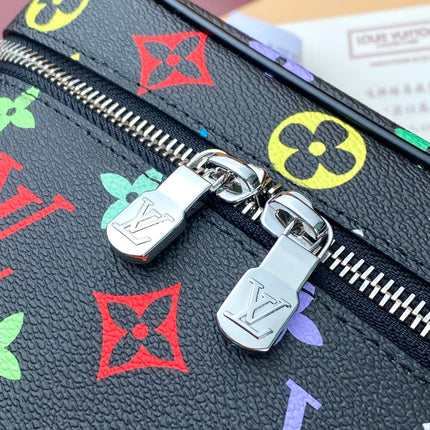 NICE BB 20 IN COLORFUL MONOGRAM CANVAS SILVER ZIPPER