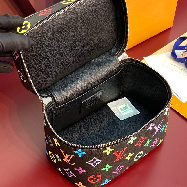 NICE BB 20 IN COLORFUL MONOGRAM CANVAS SILVER ZIPPER