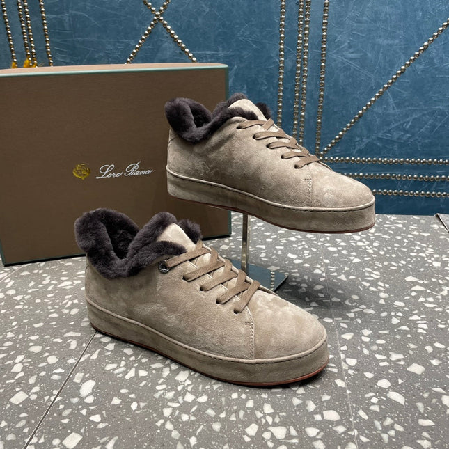 LP WINTER NUAGES SNEAKERS LIGHT GRAY LAMBSKIN
