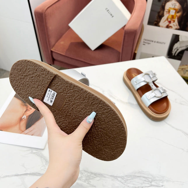 TIPPI SANDAL IN SILVER CALFSKIN