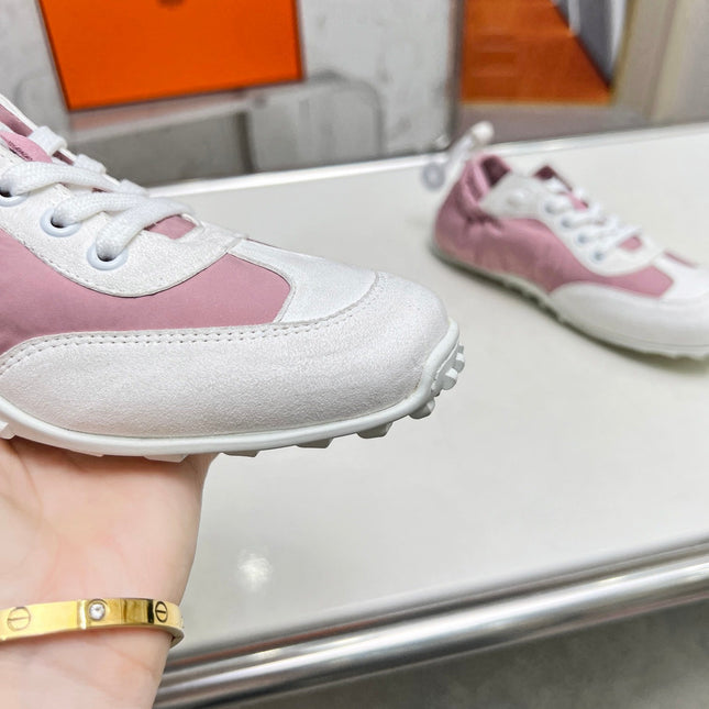 SKATEBOARD SHOES LIGHT PINK MIX WHITE SUEDE