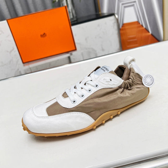 SKATEBOARD SHOES BROWN MIX WHITE SUEDE