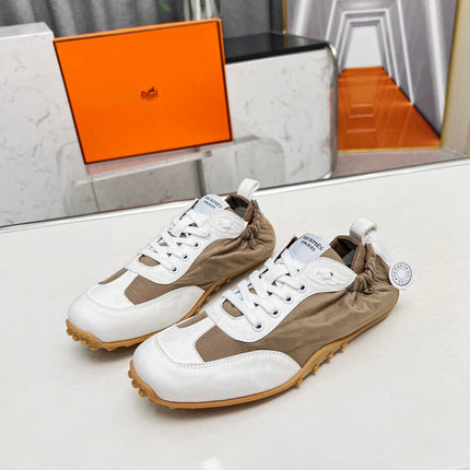 SKATEBOARD SHOES BROWN MIX WHITE SUEDE