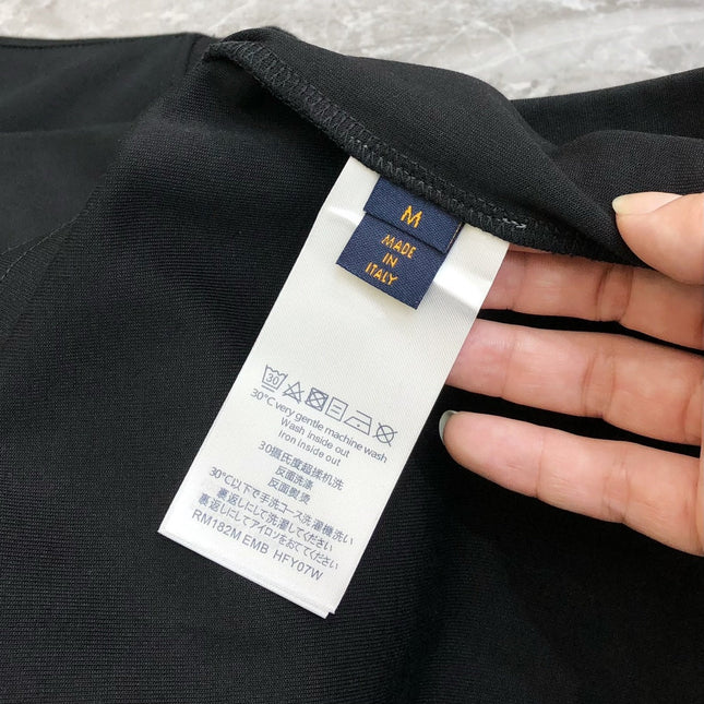 LV BLACK COTTON T-SHIRT 239466