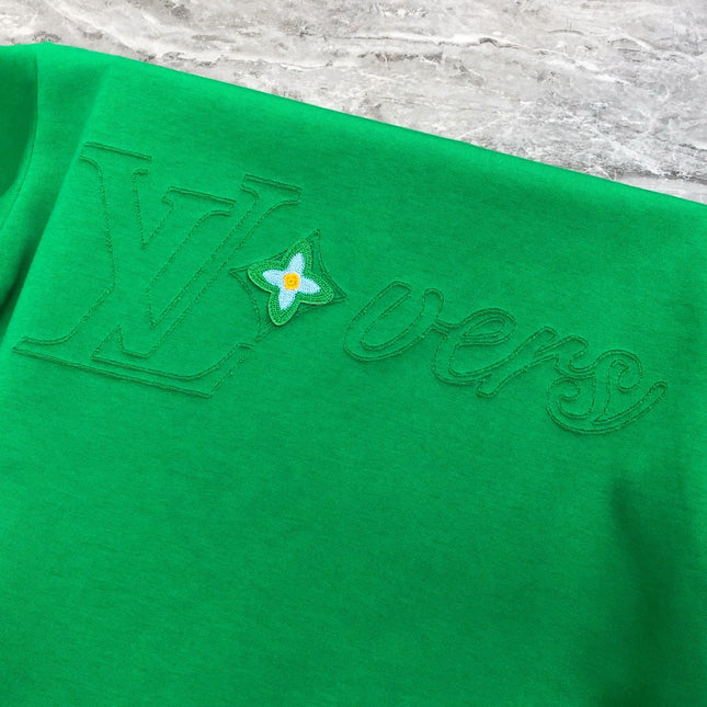 LV EMERALD GREEN COTTON T-SHIRT 239465