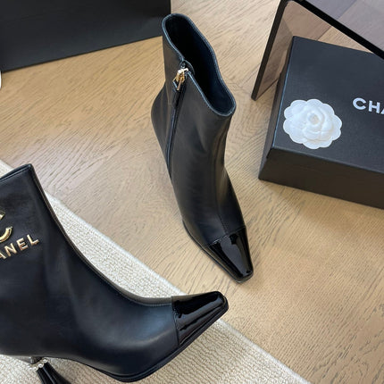 BONGADE BOOTS IN BLACK CALFSKIN