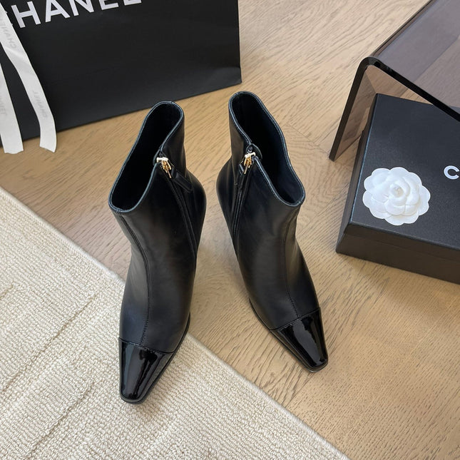 BONGADE BOOTS IN BLACK CALFSKIN