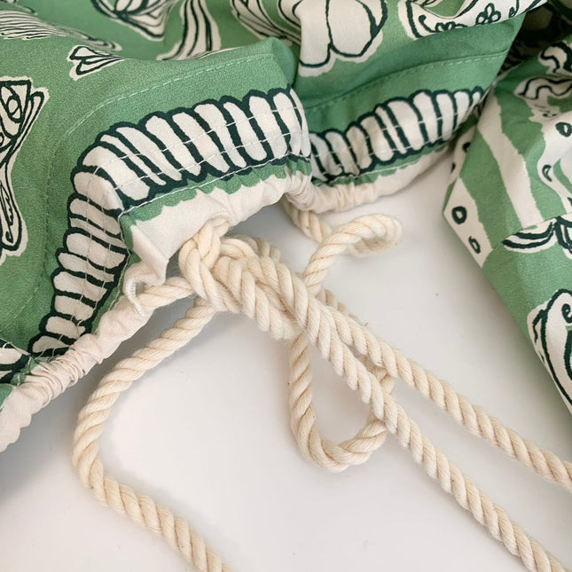 ALEMAIS PRINTED TOP IN GREEN MIX WHITE 267466