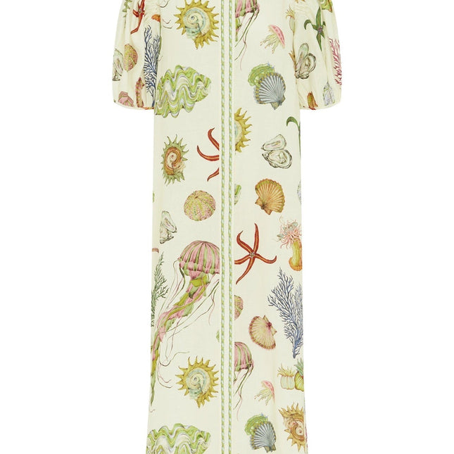 ALEMAIS LONG DRESS WITH OCEAN-INSPIRED PRINT 267469