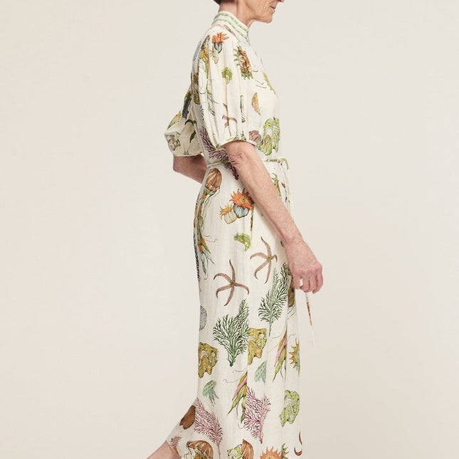 ALEMAIS LONG DRESS WITH OCEAN-INSPIRED PRINT 267469