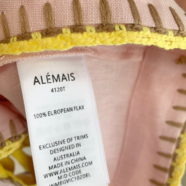 ALEMAIS FLORAL EMBROIDERED SET IN LIGHT PINK 267456