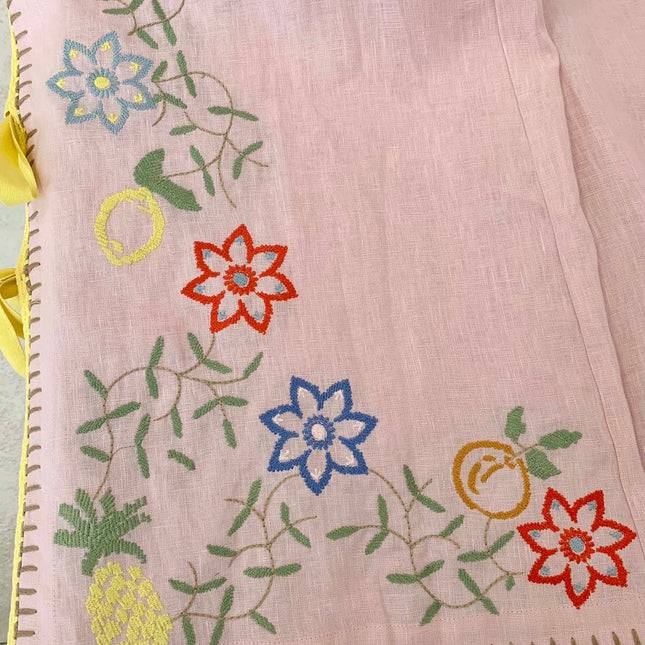 ALEMAIS FLORAL EMBROIDERED SET IN LIGHT PINK 267456