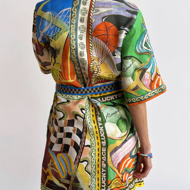ALEMAIS SHORT DRESS MULTICOLOR 267453