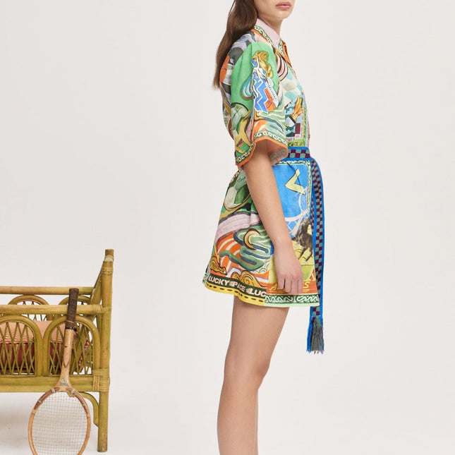 ALEMAIS SHORT DRESS MULTICOLOR 267453