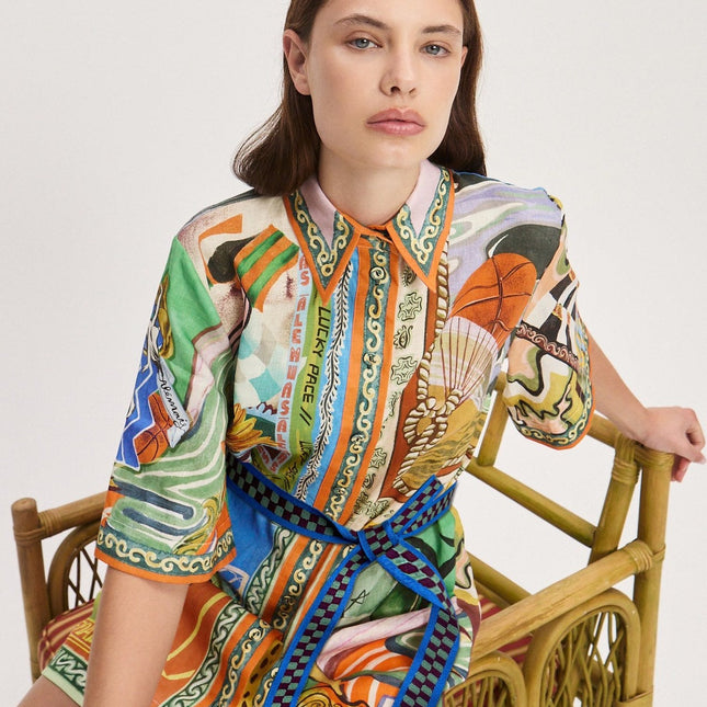 ALEMAIS SHORT DRESS MULTICOLOR 267453