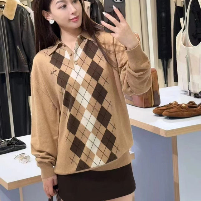 MIUMIU KNIT POLO SHIRT STYLE 248