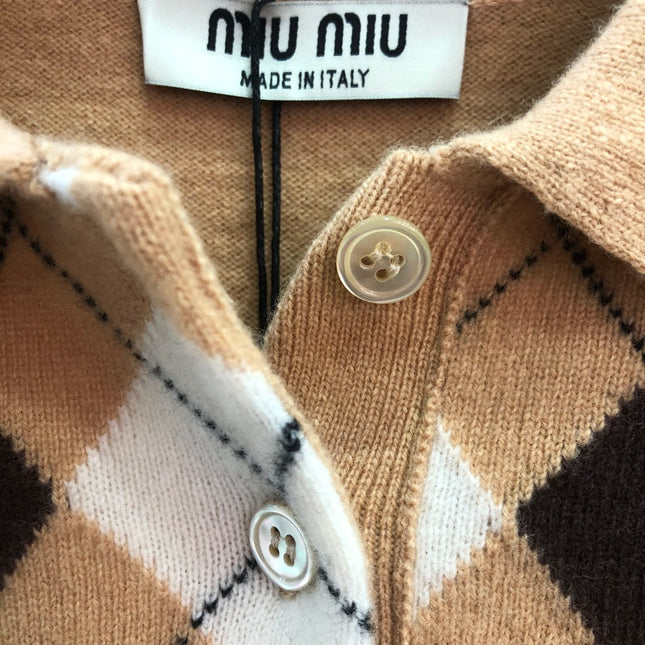 MIUMIU KNIT POLO SHIRT STYLE 248