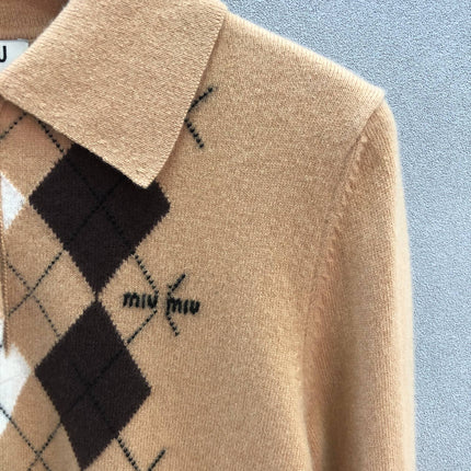 MIUMIU KNIT POLO SHIRT STYLE 248