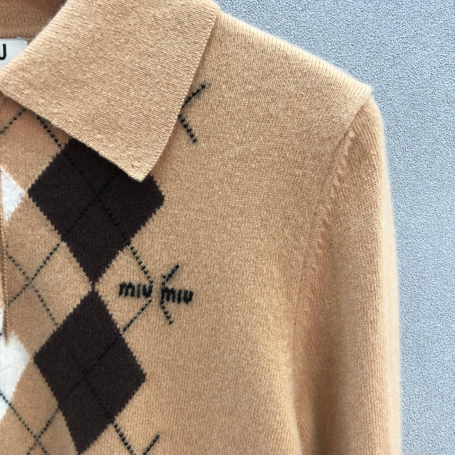 MIUMIU KNIT POLO SHIRT STYLE 248