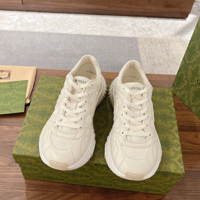 GG RIPPLE SNEAKER  cream