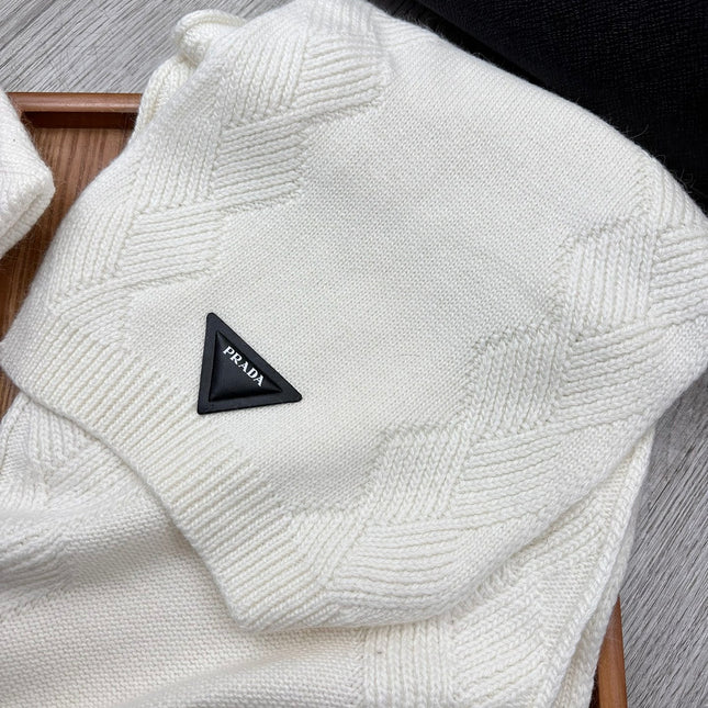 SET SCARF AND HAT IN WHITE WOOL AND RABBIT FUR 397408