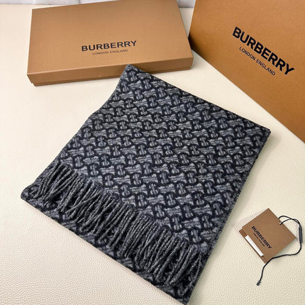 SCARF 168 CM IN DARK GRAY CASHMERE 394721