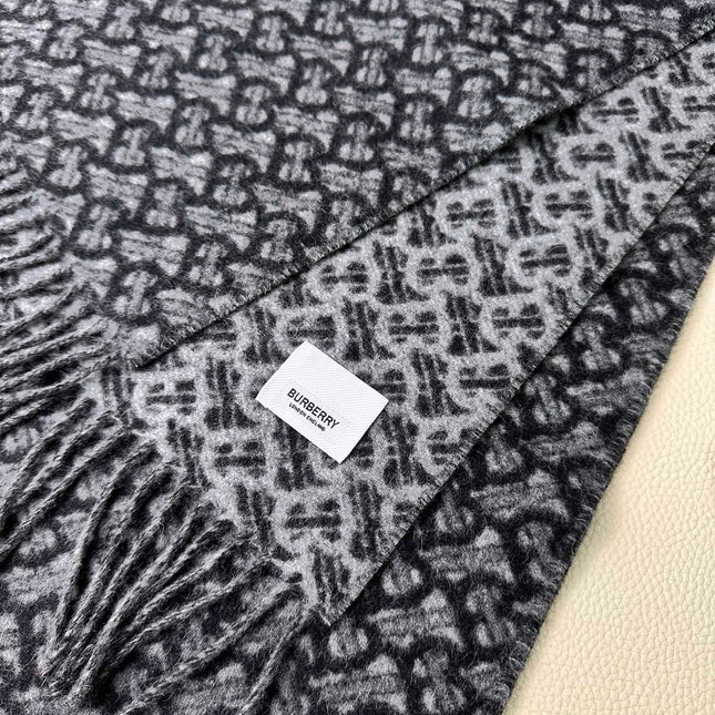 SCARF 168 CM IN DARK GRAY CASHMERE 394721