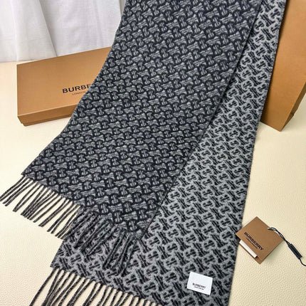 SCARF 168 CM IN DARK GRAY CASHMERE 394721
