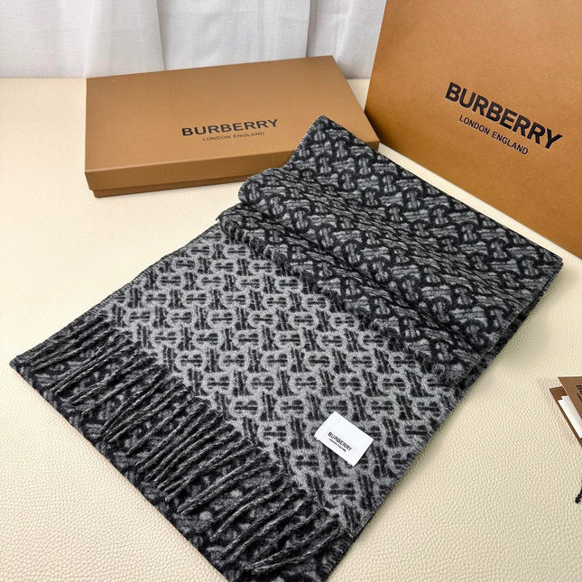 SCARF 168 CM IN DARK GRAY CASHMERE 394721