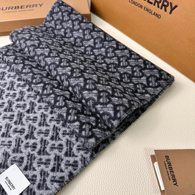 SCARF 168 CM IN DARK GRAY CASHMERE 394721
