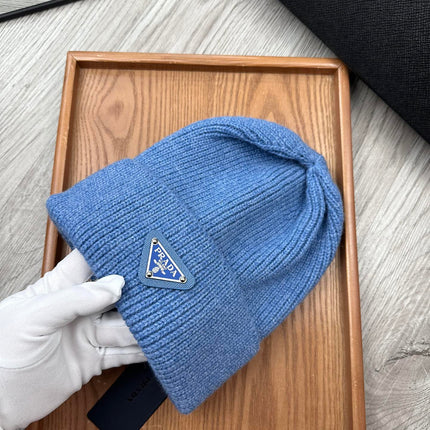 BEANIE HAT IN DOGGER BLUE WOOL 332396