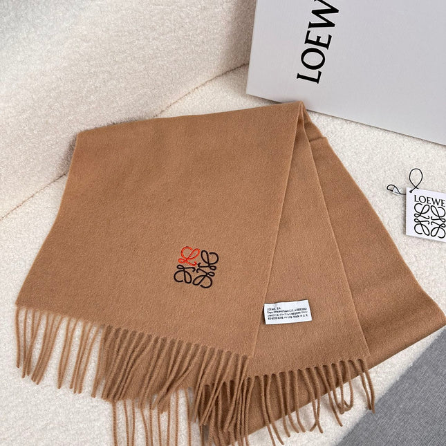 SCARF 180 CM IN CAMEL BEIGE CASHMERE 353156