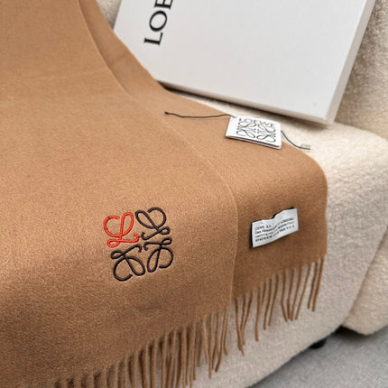 SCARF 180 CM IN CAMEL BEIGE CASHMERE 353156
