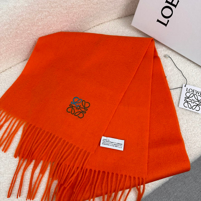SCARF 180 CM IN FIRE ORANGE CASHMERE 353154