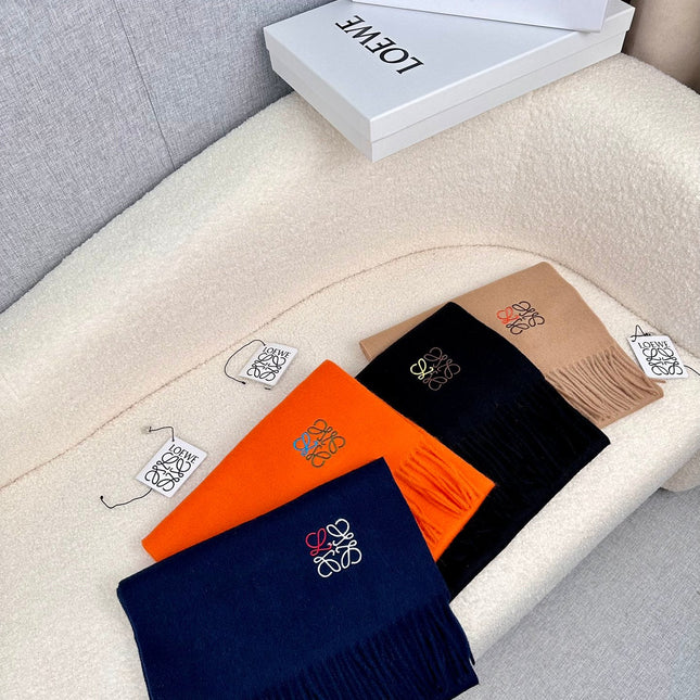 SCARF 180 CM IN FIRE ORANGE CASHMERE 353154